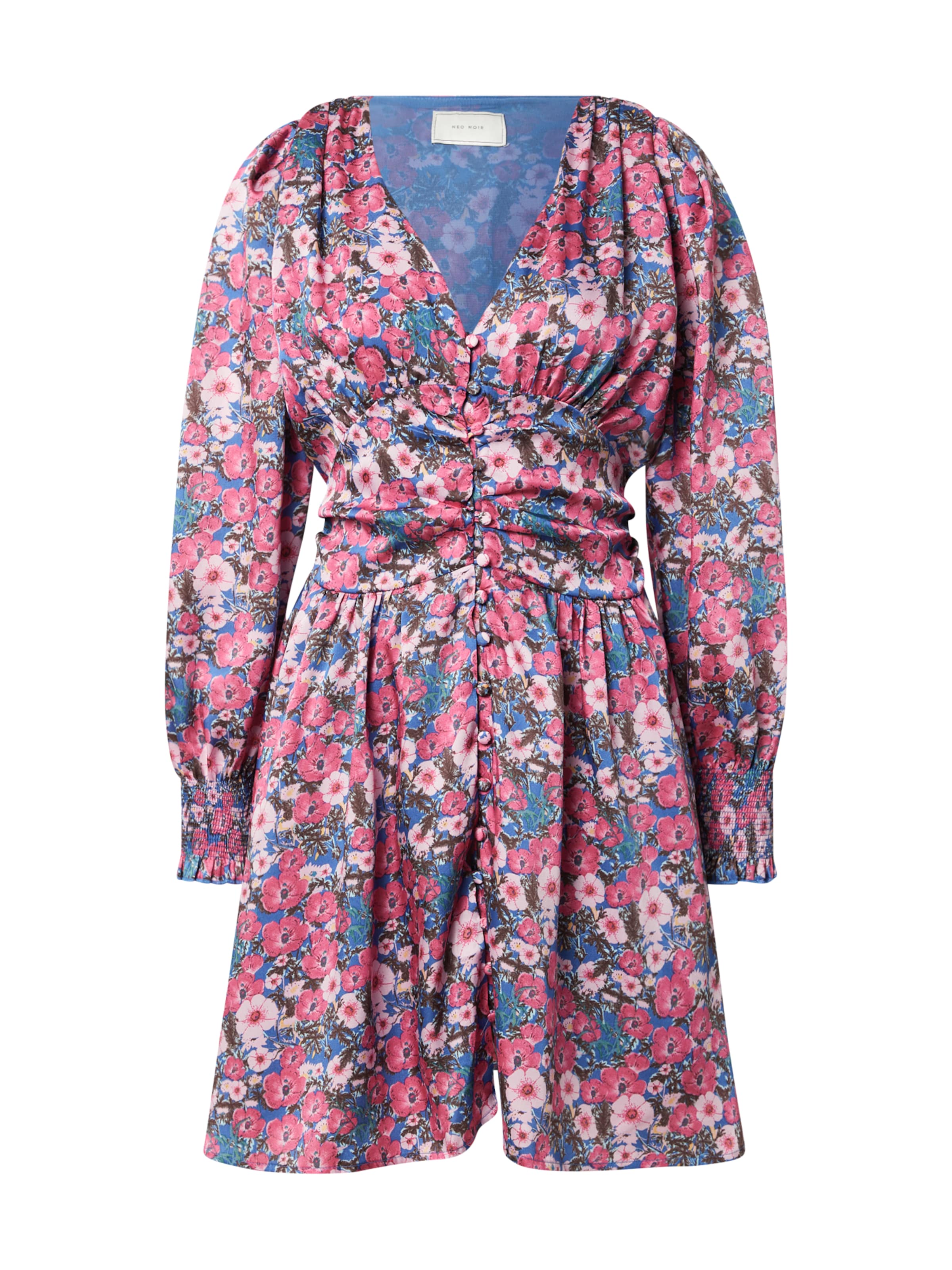 Neo Noir Платье-рубашка 'Lecia' в Ярко-розовый: спереди