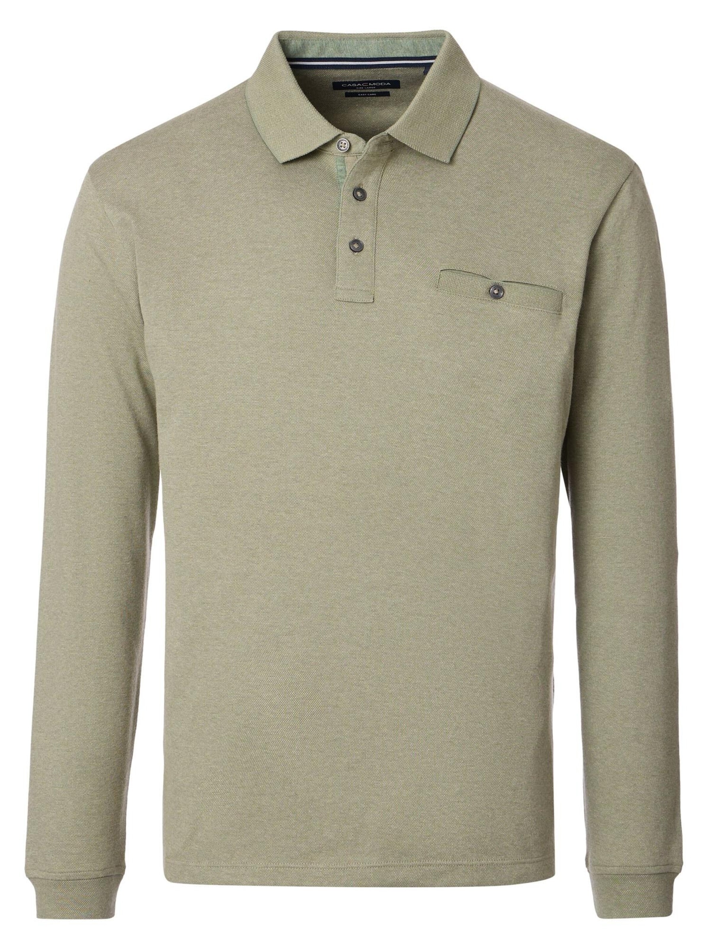 CASAMODA Shirt 'Basic' in Groen: voorkant
