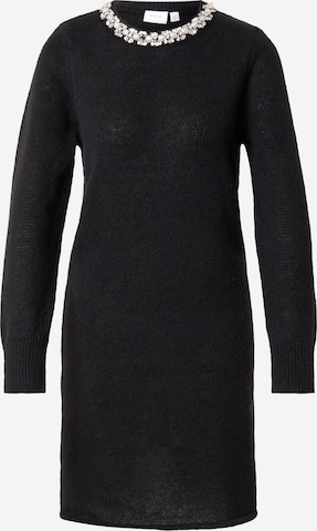 VILAPletena haljina 'Alice' - crna boja: prednji dio