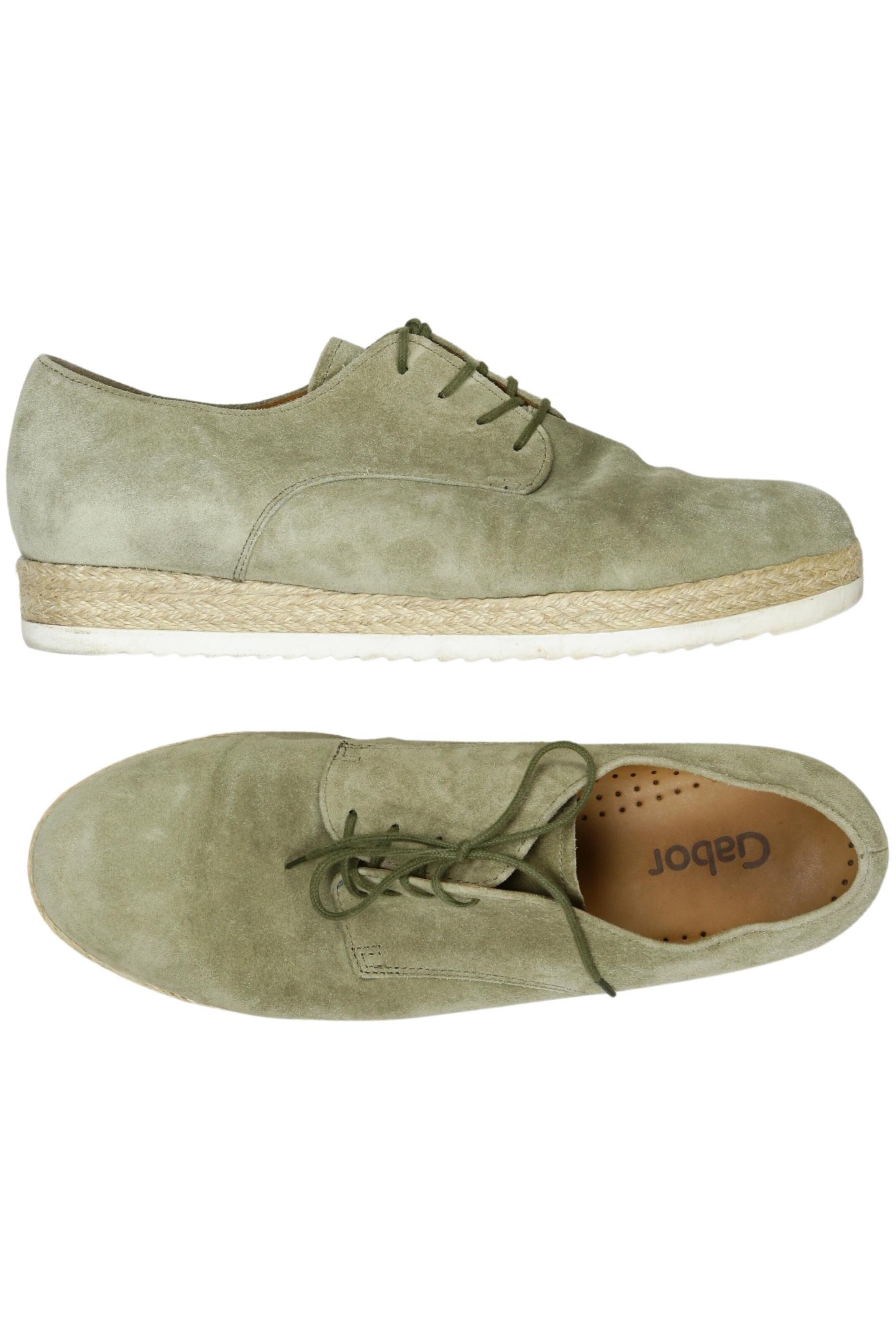 GABOR Halbschuh 38 in Grün: Vorderseite