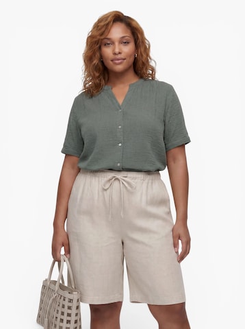 ONLY Carmakoma Blouse 'CARTHYRA' in Green: front