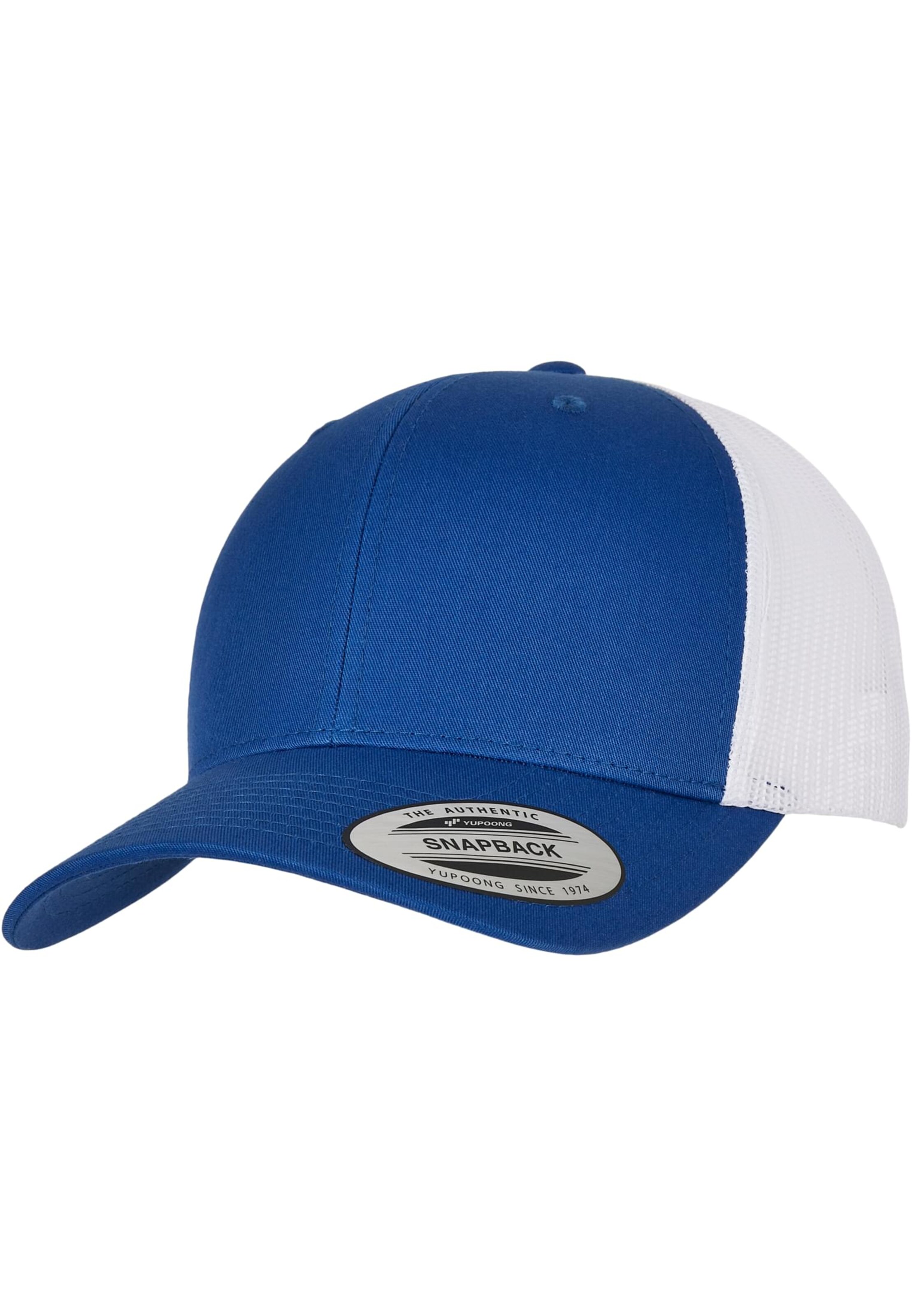 Flexfit Cap in Blau: Vorderseite