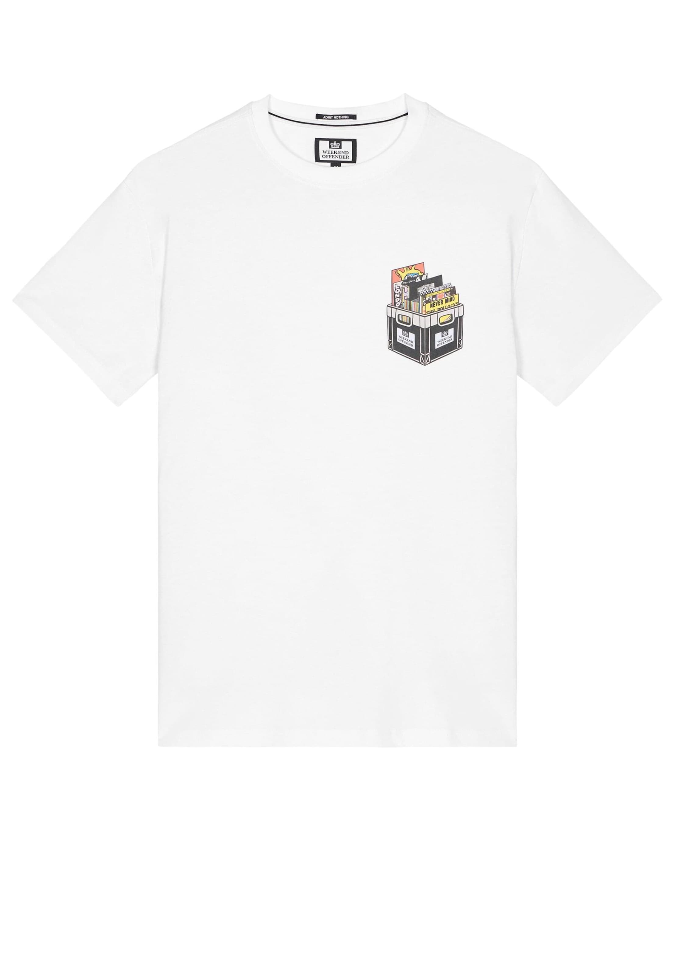 Weekend Offender Shirt 'Diggin' in Wit: voorkant