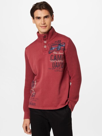 CAMP DAVID Sweater in Red: front