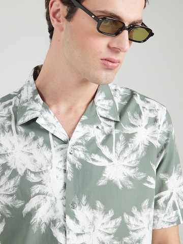 ANTONY MORATO Rovný strih Košeľa 'HONOLULU' - Zelená