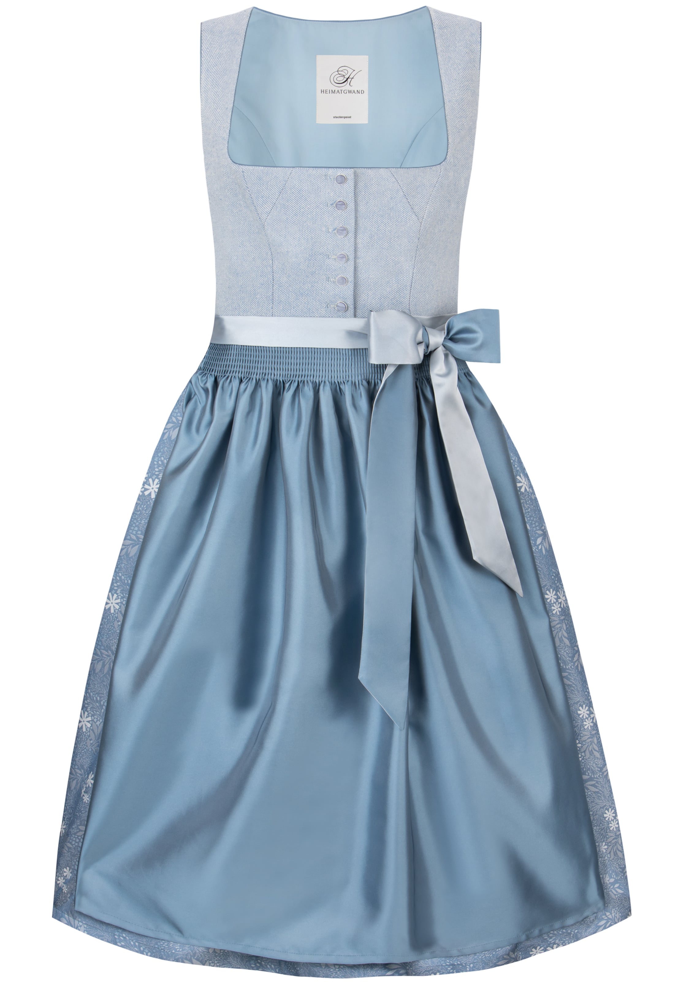 STOCKERPOINT Dirndl 'Sunja' in Blau: Vorderseite