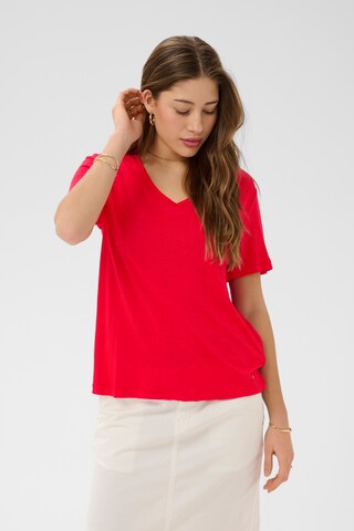 Cream Blouse 'CRFulla' in Red: front