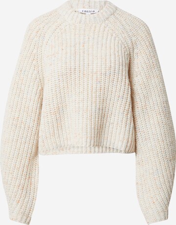 EDITED Sweater 'Martje' in Beige: front