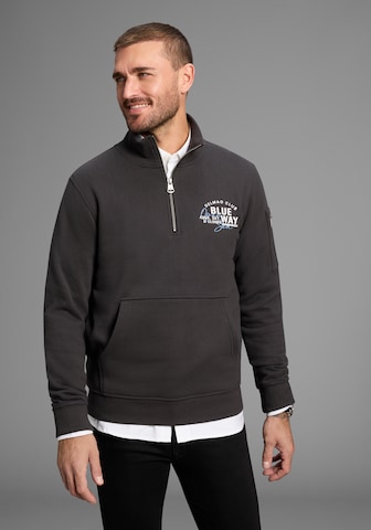 DELMAO Sweatshirt in Grey: front