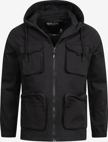 INDICODE JEANS Between-Season Jacket 'Lordsburg' in Black: front