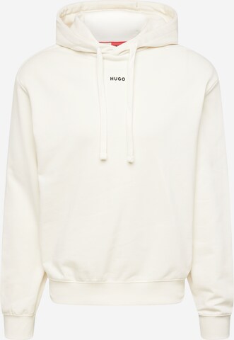 HUGO Sweatshirt 'Dapo' in Wit: voorkant