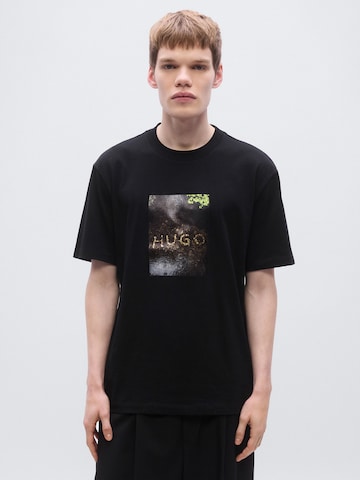 HUGO T-Shirt 'Doreston' in Schwarz: Vorderseite