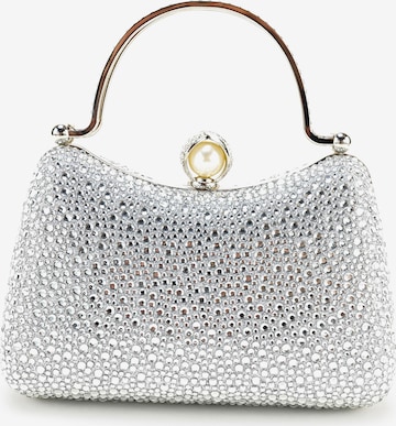 HARPA Clutch 'ORALEI' in Silver: front