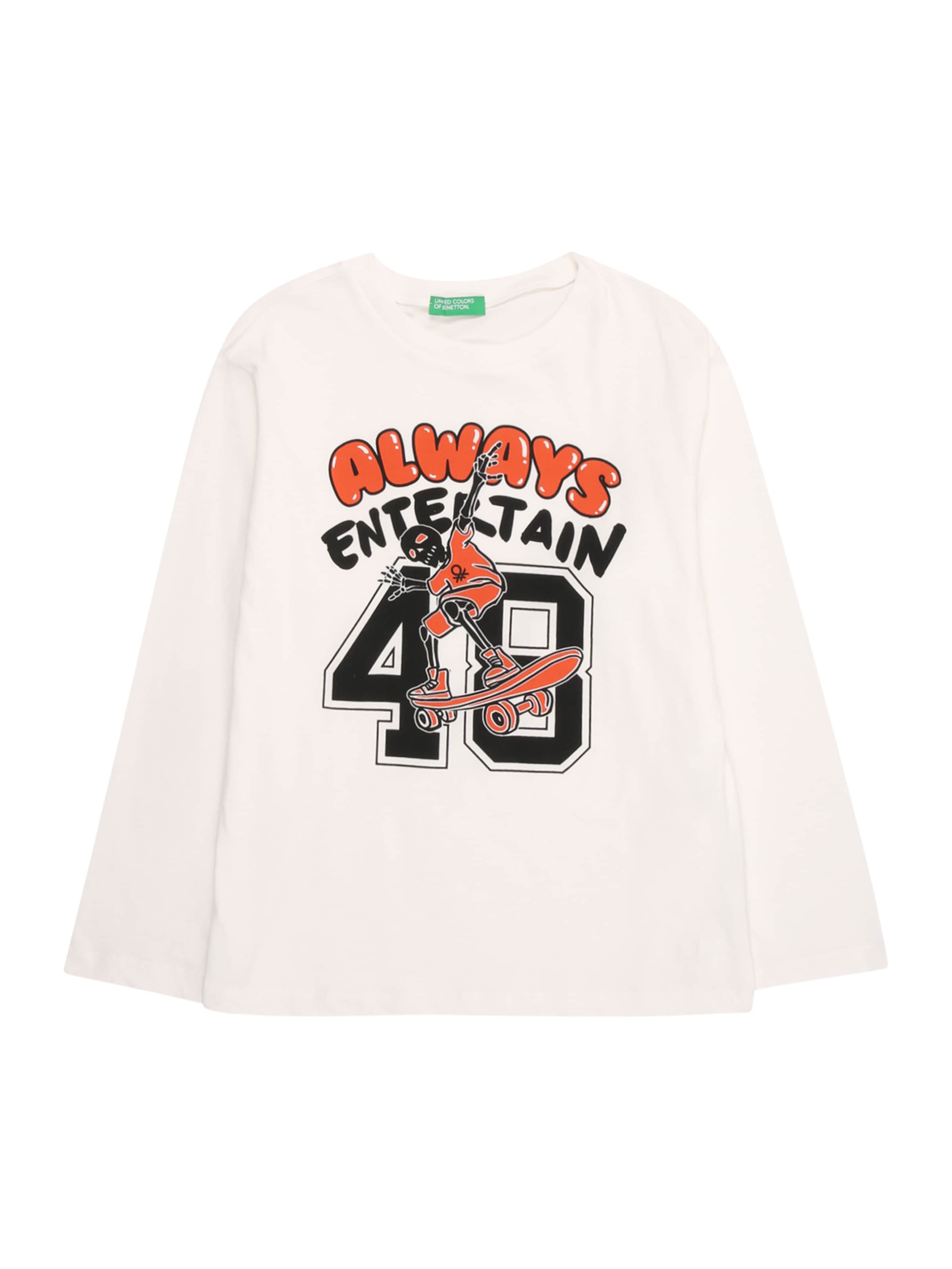 United Colors Of Benetton Mädchen T-Shirt – Blau, Mit Pailletten & Tüll, Größe 110 Cm, Kurzarm