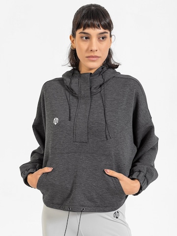 Pullover extra large 'OVERSIZED TRAVEL' di MOROTAI in grigio: frontale