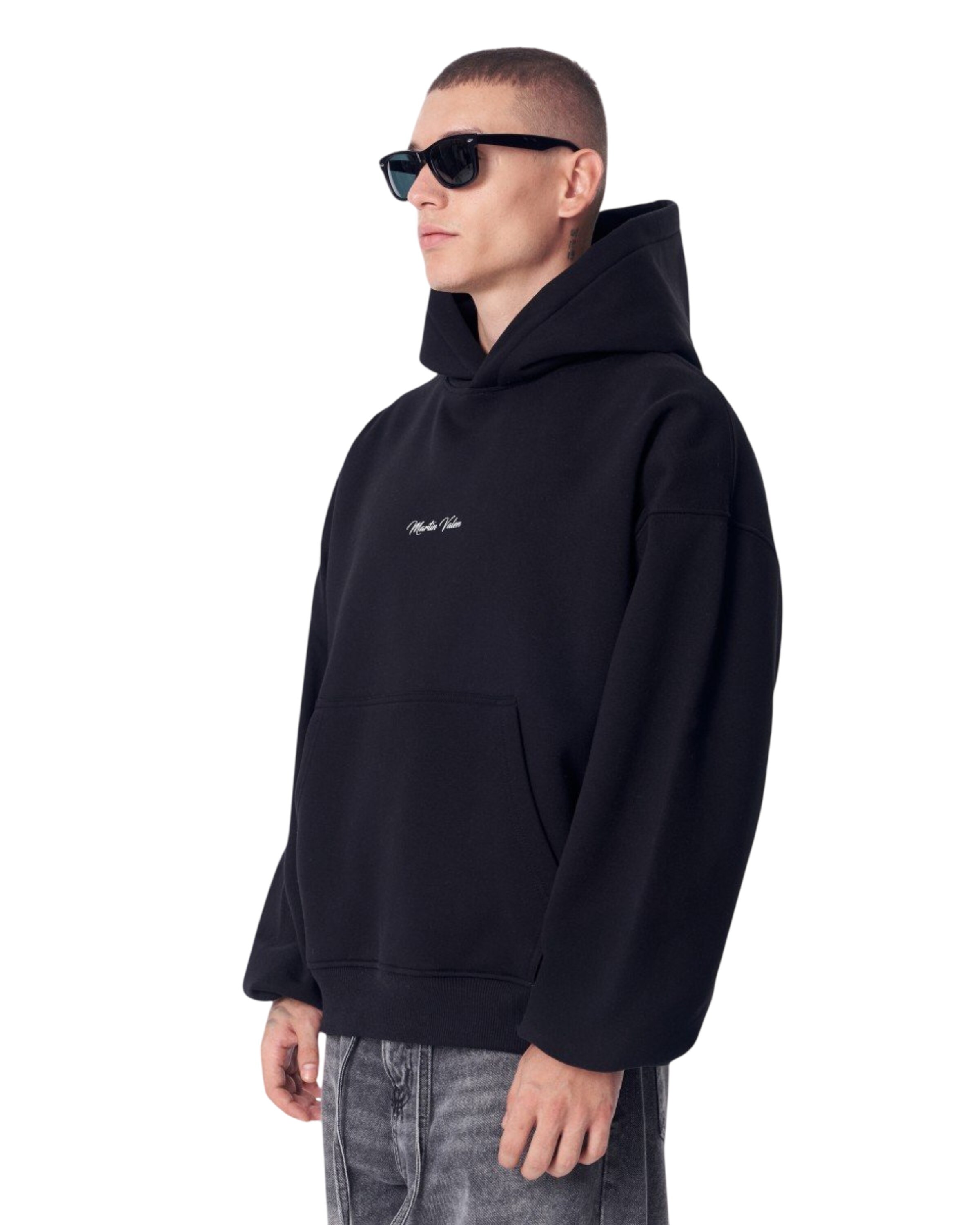 MARTIN VALEN Sweatshirt in Zwart