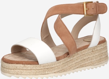 GERRY WEBER Strap Sandals 'Bari 03' in White: front