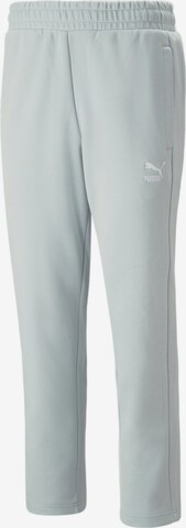 PUMA Regular Панталон 'T7' в сиво: отпред