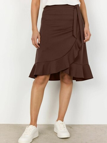 Jupe Soyaconcept en marron : devant