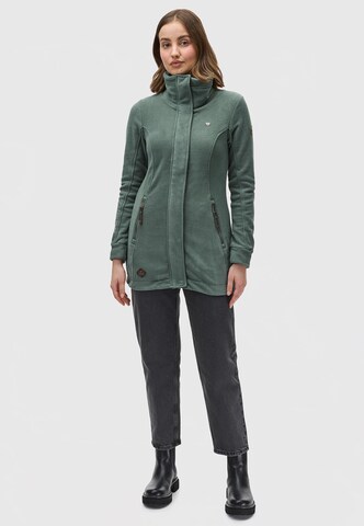 Ragwear Fleece jas 'Letrice' in Groen: voorkant