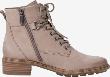 TAMARIS Lace-Up Ankle Boots in Beige