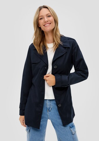 s.Oliver Between-Seasons Coat in Blue: front