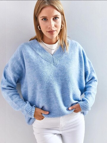 Bianco Lucci Kampsun 'Pullover', värv sinine