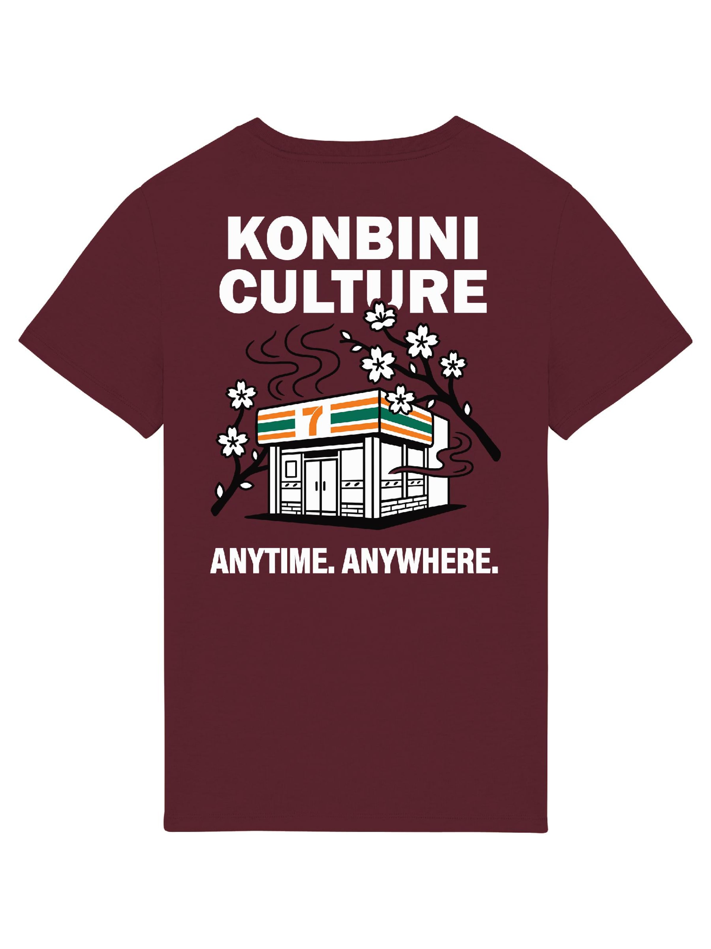 RoamLikeSummer Shirt 'Konbini Culture'‌‌‌‌‌‌‌‌‌‌ in Rot: Vorderseite