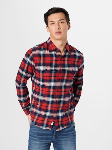 American Eagle - Ajuste regular Camisa en Mezcla de colores: frente