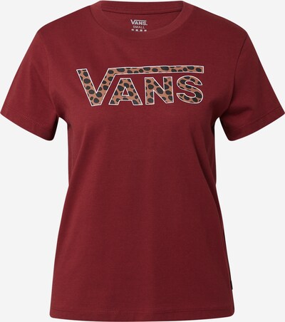 VANS T-Shirt in braun / weinrot / schwarz, Produktansicht