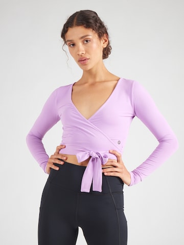 SKECHERS Sportshirt 'GO DRI SERENE' in Lila: Vorderseite