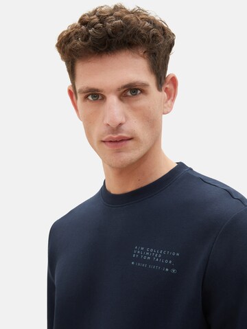 Sweat-shirt TOM TAILOR en bleu