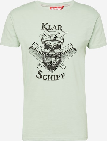 Derbe Shirt 'Klar Schiff' in Groen: voorkant