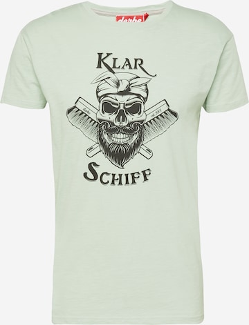 Derbe - Camisa 'Klar Schiff' em verde: frente