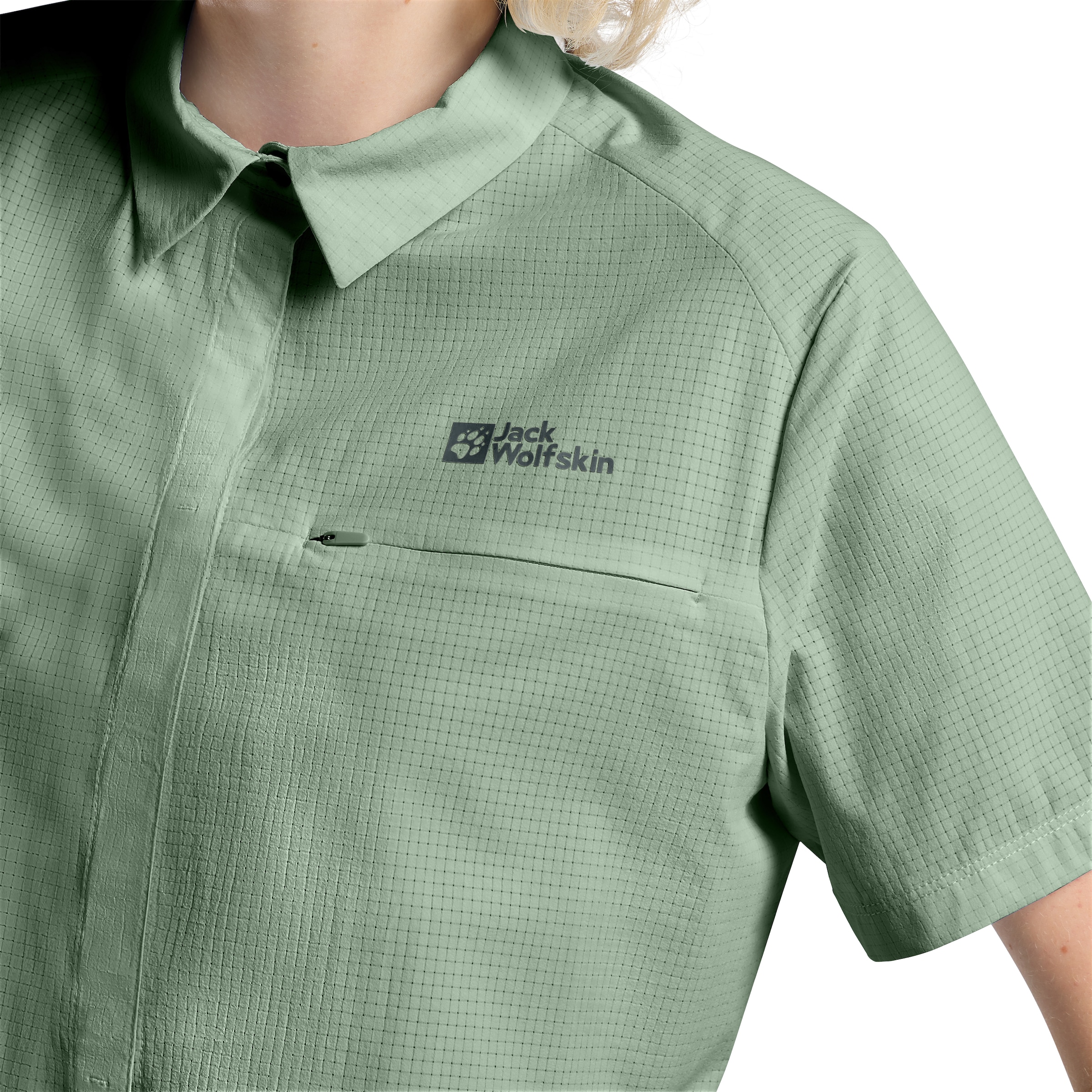 JACK WOLFSKIN Funktionsbluse in Grün