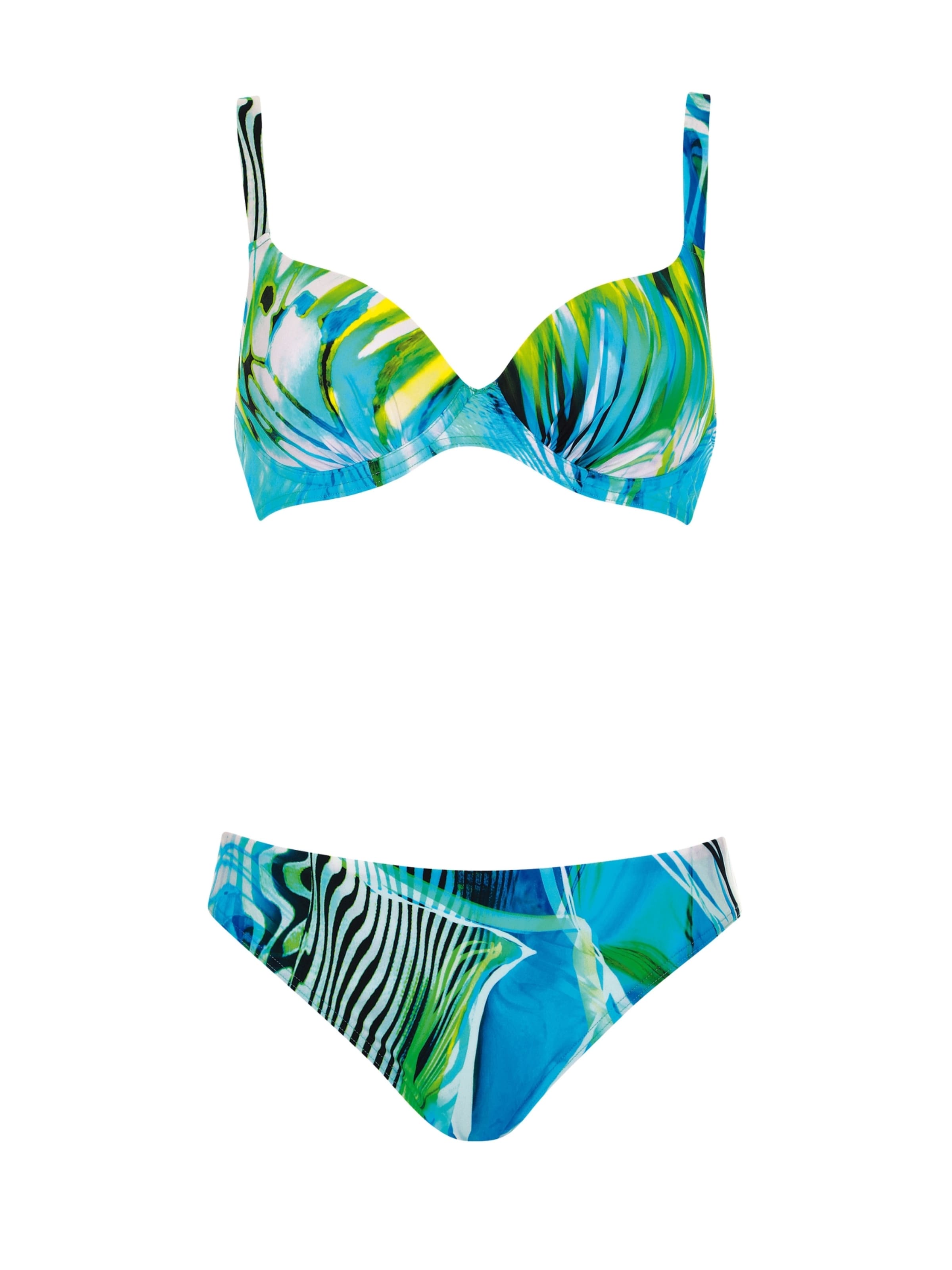SUNFLAIR Push-up Bikini in Grün: Vorderseite