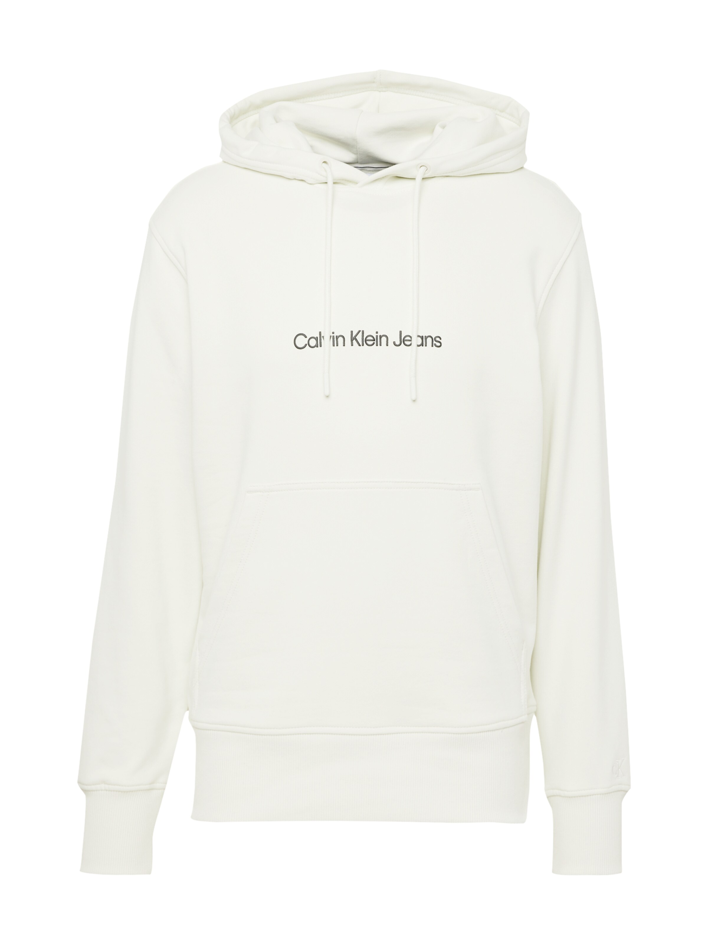 Calvin Klein Jeans Sweatshirt 'Square Frequency' in White: front