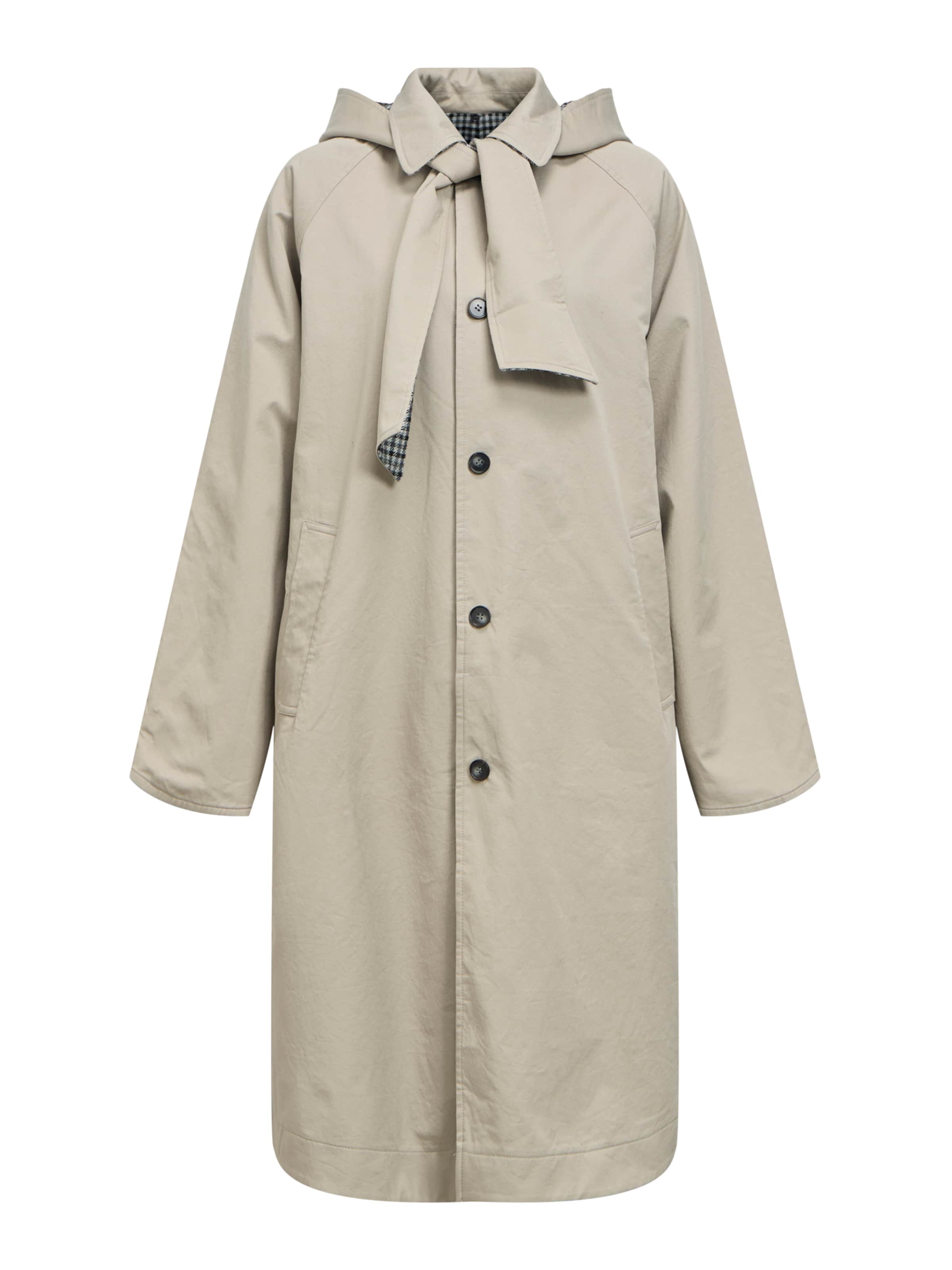 OBJECT Between-seasons coat 'OBJHolly' in Grey: front