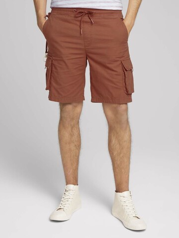 TOM TAILOR DENIM Regular Shorts in Orange: predná strana