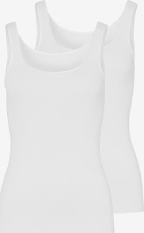 Hanro Unterhemd 'Cotton Seamless' in Weiß: Vorderseite