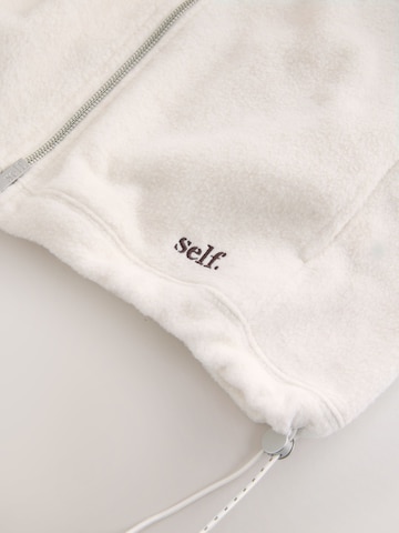 self. Fleecejacke in Beige