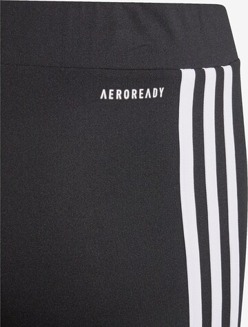 ADIDAS SPORTSWEAR Skinny Workout Pants 'Designed 2 Move 3-Stripes' in Black