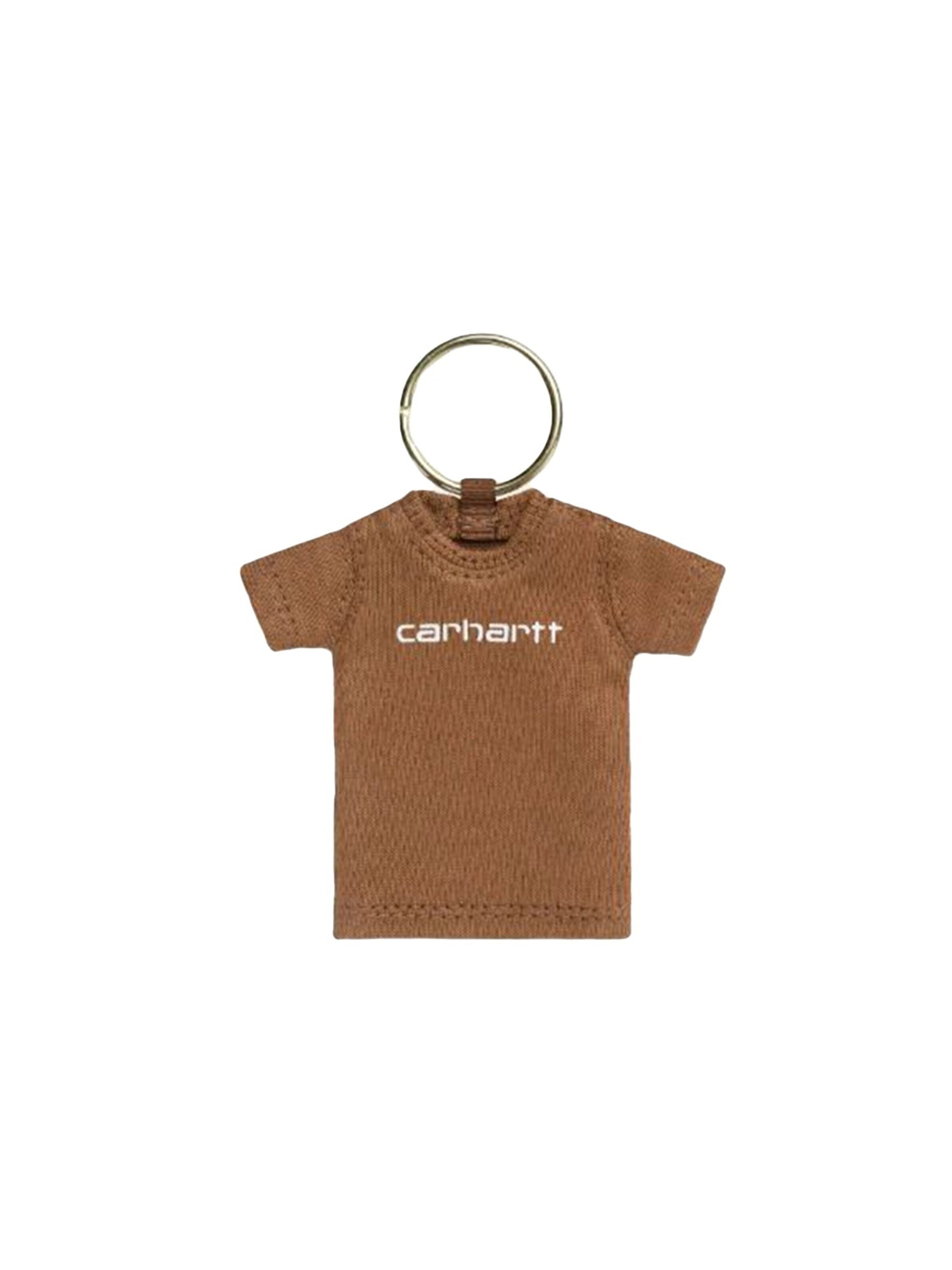 Carhartt WIP Breloczek do kluczy 'MINI SCRIPT T-SHIRT KEYCHAIN HAMILTON BROWN' w kolorze brązowy: przód