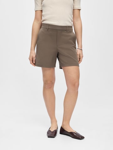 OBJECT regular Bukser 'OBJLisa' i grå: forside