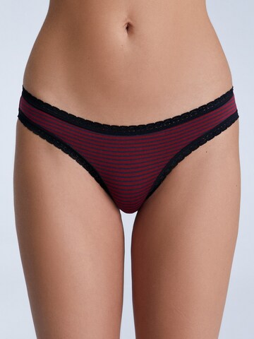 Albero Natur Slip 'Damen Bio Baumwoll Slip mit Spitze'‌‌‌‌‌‌‌‌‌‌ in Rot