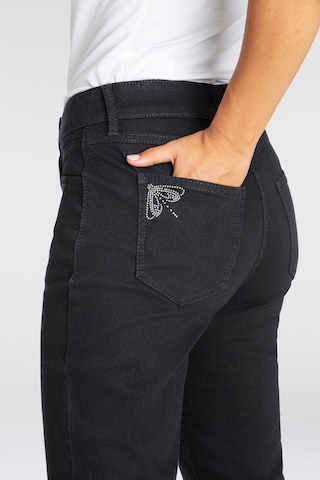 MAC Slimfit Jeans in Schwarz