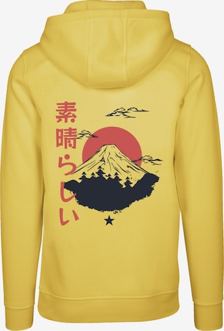 Pull-over 'Mount Fuji' F4NT4STIC en jaune