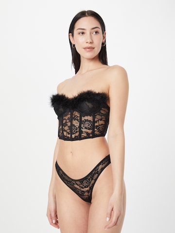 Corsetto di Nasty Gal in nero: frontale