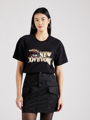 3.1 Phillip Lim Shirt 'EYE LOVE NY' in Black: front