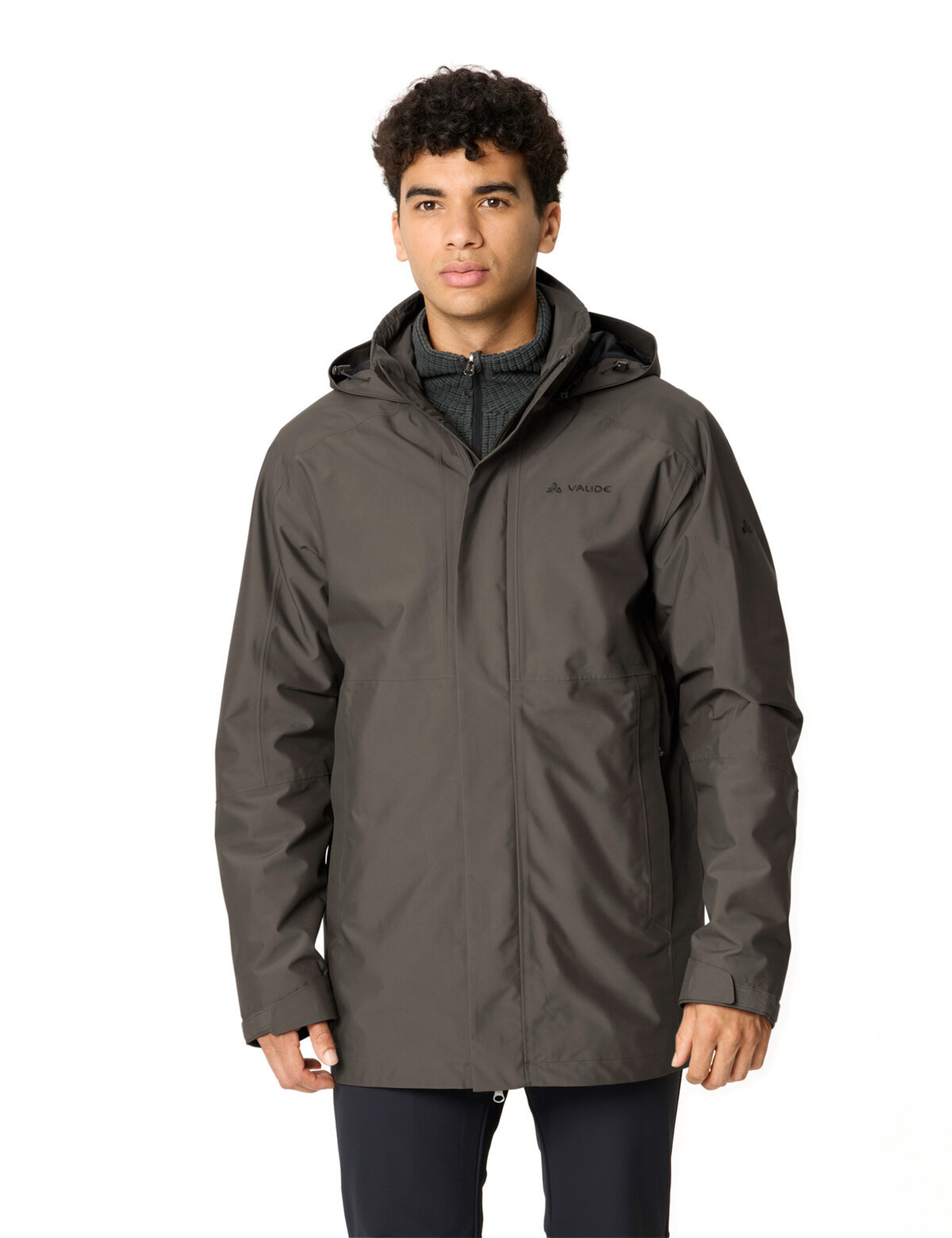 VAUDE Outdoorjacke 'Idris IV' in Braun: Vorderseite